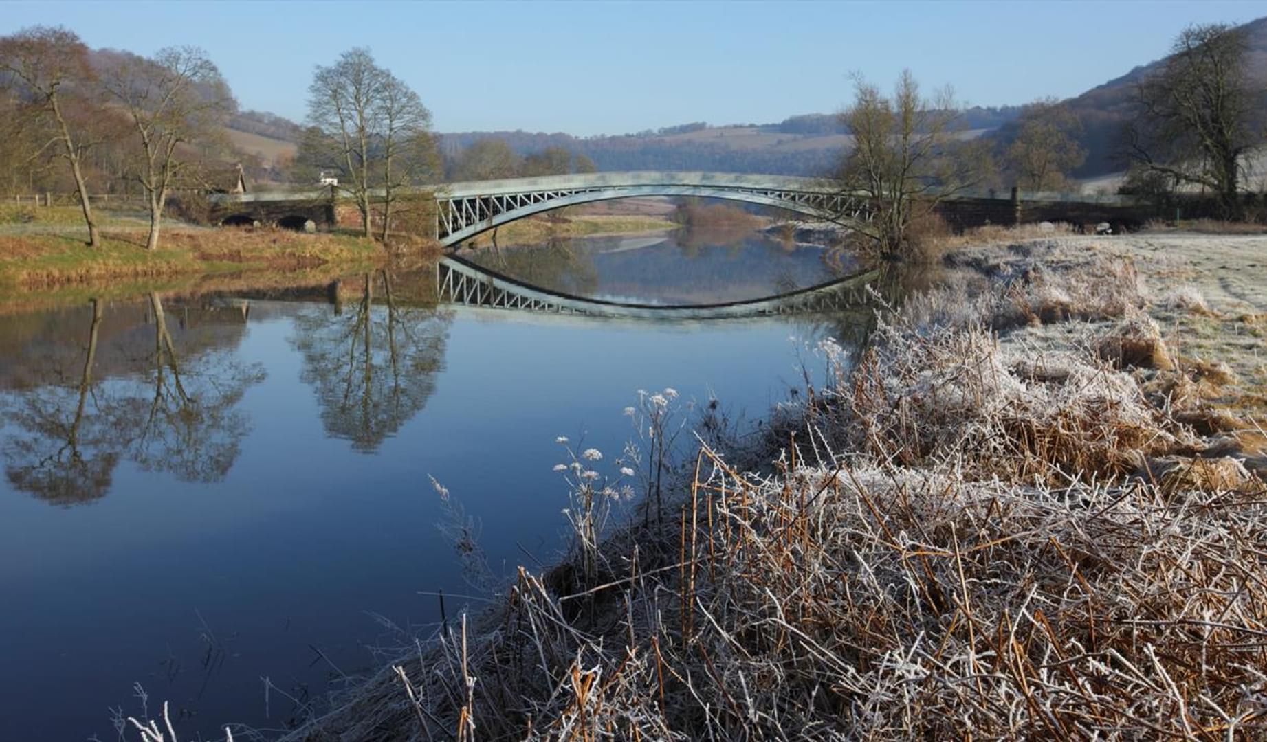 Bigsweir Bridge in the frost