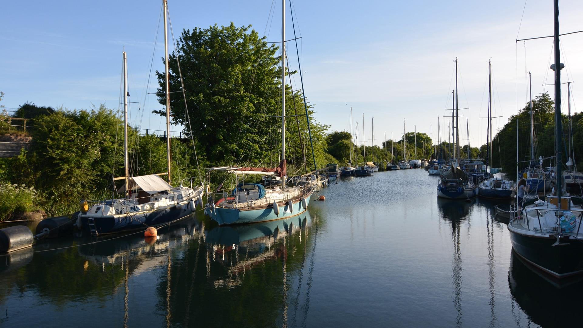 Lydney Harbour boats