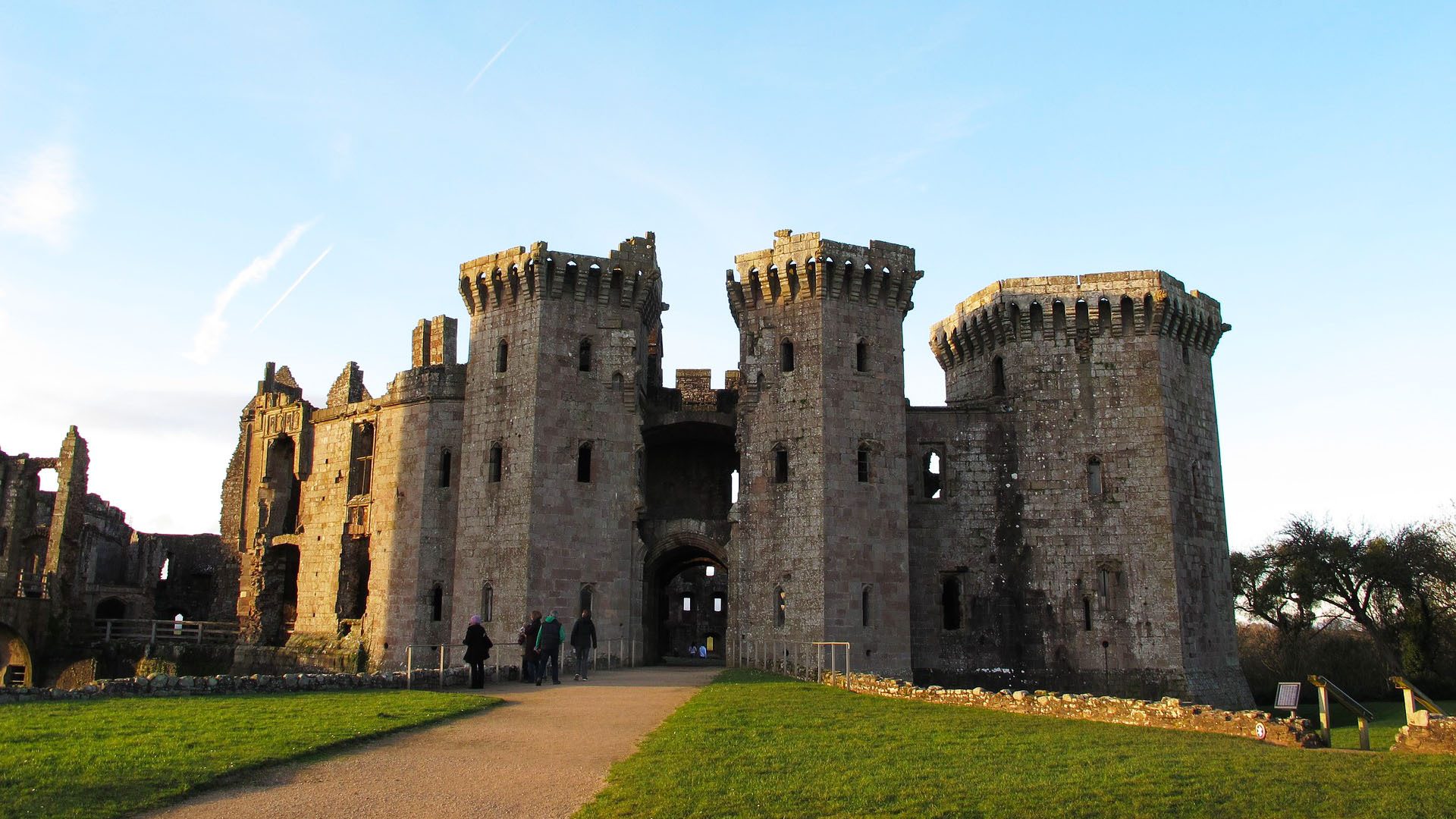 Raglan Castle in the Forest of Dean and Wye Valley