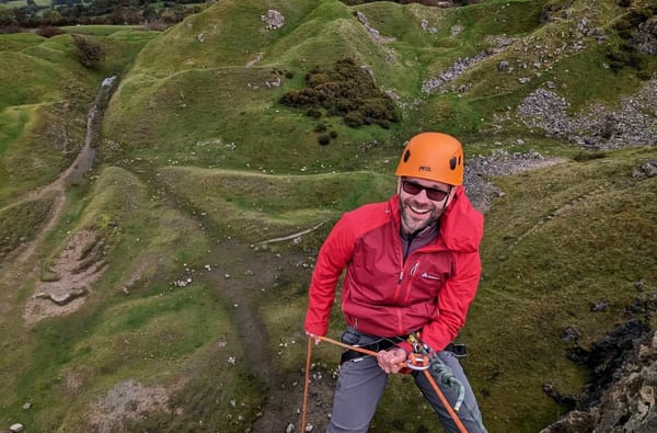 Abseiling with Borderlands Outdoors