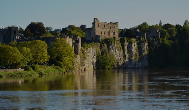 Chepstow Castle on The Wales Coast Path