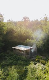 Cabin from above