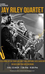 James Borland Quartet featuring George Crowley James Borland Trumpet George Crowley Saxophone Nick Manz Piano Ben Love Bass Kai Chareunsy Drums Double Sided Posters Portrait A4 4