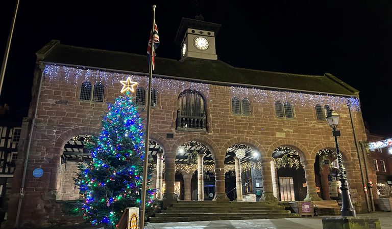 Market House and Christmas tree