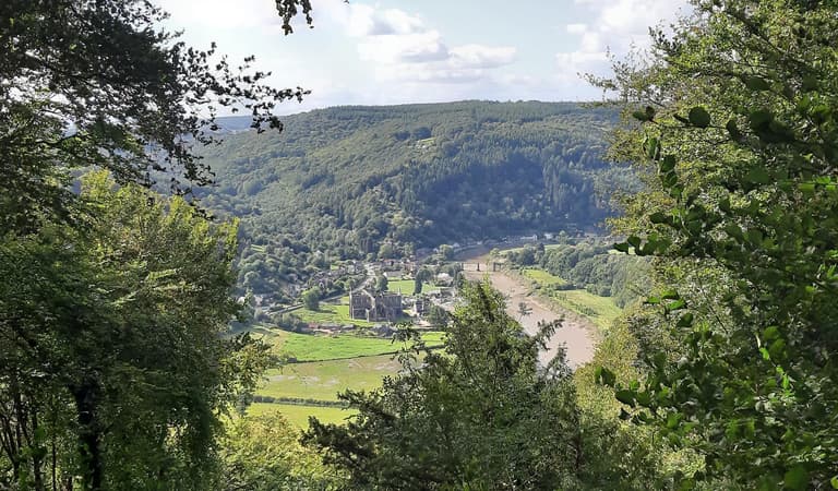 The Devils Pulpit Viewpoint on The Offas Dyke Path