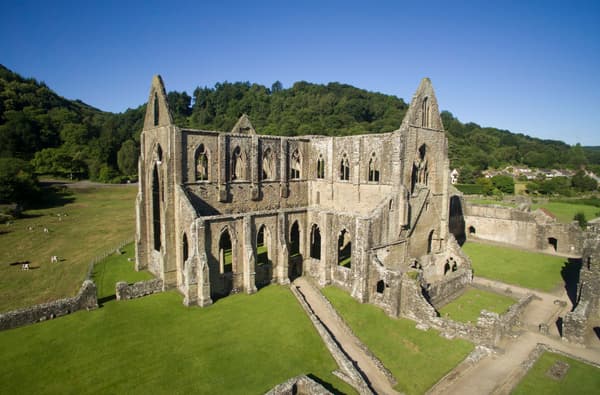 Tintern Abbey Drone Shot