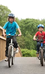 Kids cycling at the Forest of Dean Cycle Centre